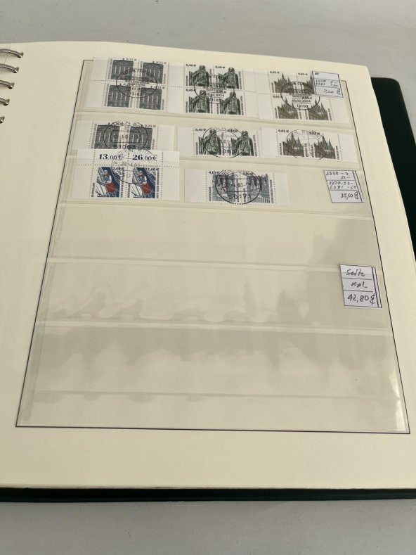 Almanya Pul Koleksiyonu Albümü 380 Adet - Yabancı Pul A-075 - Resim 12