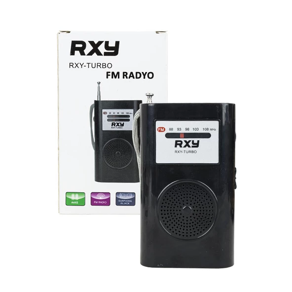 Roxy RXY-Turbo Cep Tipi Pilli Mini Analog Fm Radyo - Resim 3