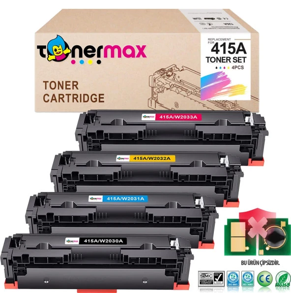 Hp 415A / W2030A / W2031A / W2032A / W2033A Muadil Toner Set/ M455 / M480 / M454 / M478 / M479 - 1