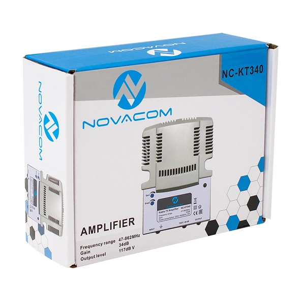 NOVACOM NC-KT340 47-862MHZ 34DB KABLO TV AMPLİFİER HAT YÜKSELTİCİ - 3