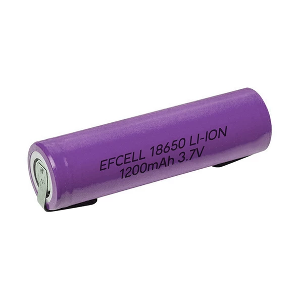 Efcell 18650 3.7 Volt 1200 Mah Lithıum Lı-ıon Puntalı Mavi Pil Başlıksız Puntalı -73733