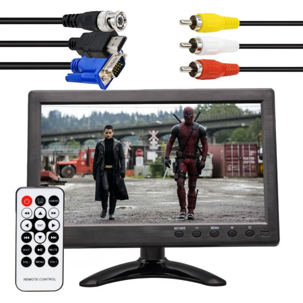 POWERMASTER PM-6092 10.1 HDMI-VGA-BNC-USB GİRİŞLİ LCD MONİTÖR (12 VOLT ÇIKIŞLI)