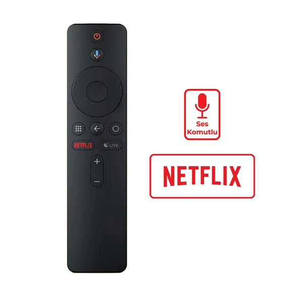 WEKO KR XIAOMI MI BOX S NETFLIX TUŞLU 4K ANDROİD SES KOMUTLU TV BOX KUMANDA HRM1790