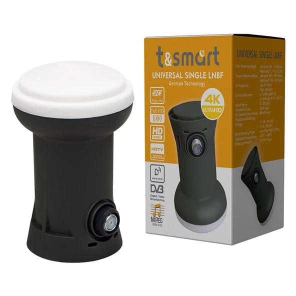 TSMART ULTRA HD 4K UNIVERSAL SINGLE TEKLİ LNB 0.3DB - 2