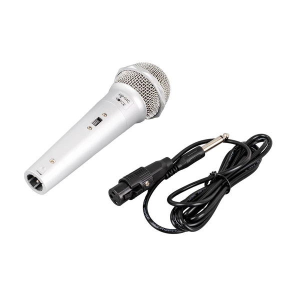 MAGICVOICE MV-4676 DİNAMİK GRİ KABLOLU EL MİKROFONU - 2