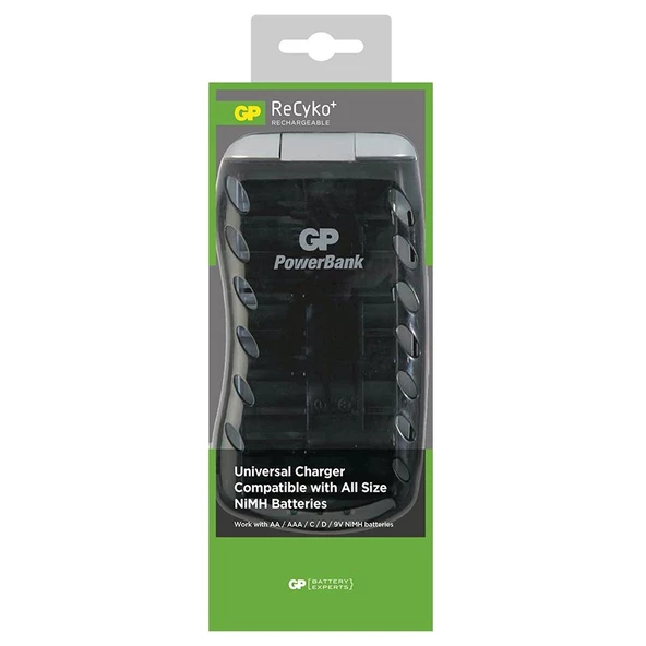 GP PB19GSMTB-2GB1 UNIVERSAL TÜM BOYLAR İÇİN PİL ŞARJ CİHAZI (AA-AAA-9V-C-D BOY TÜM MODELLER ŞARJ CİHAZI) - 3