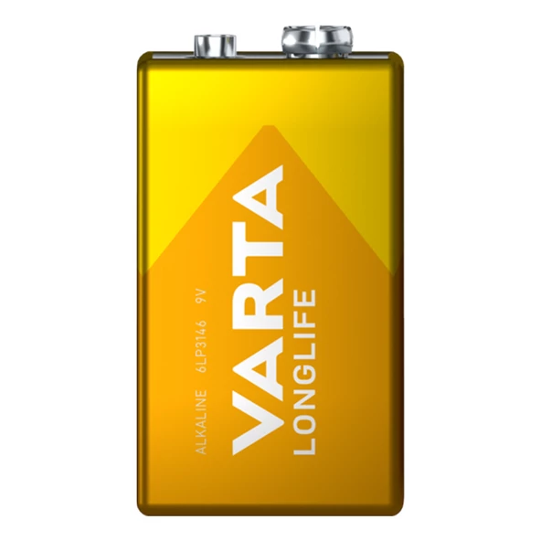VARTA LONGLIFE POWER 9 VOLT ALKALİN PİL (TEKLİ PAKET FİYATI) - 2