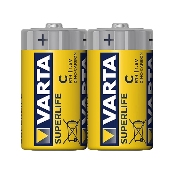 SUPERLIFE ÇİNKO ORTA BOY C PİL 24LÜ PAKET FİYAT VARTA