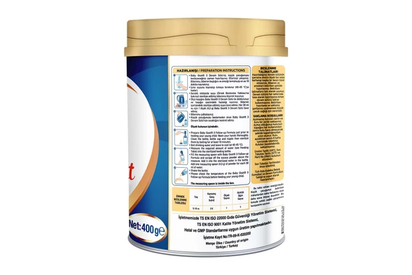 Baby Goat 3 Keçi Sütü Maması 400gr - 2