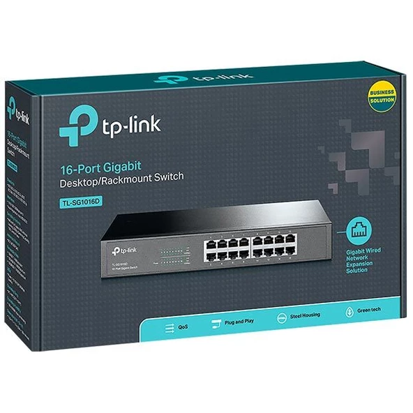 TP-LINK TL-SG1016D 16 PORT 10/100/1000 MBPS GIGABIT SWITCH - 3