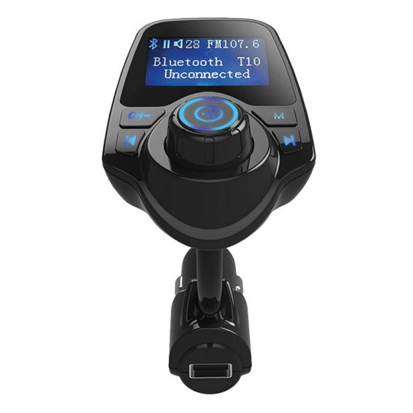 HELLO T10 LED EKRANLI USB/AUX/SD/BLUETOOTH DESTEKLİ 2.1 AMPER FM TRANSMITTER - 2