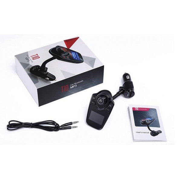 HELLO T10 LED EKRANLI USB/AUX/SD/BLUETOOTH DESTEKLİ 2.1 AMPER FM TRANSMITTER - 3