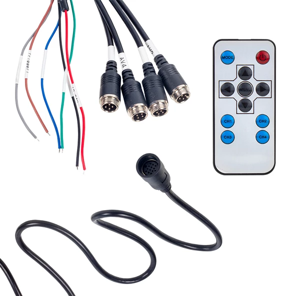 POWERMASTER QUAD 4 WAY ARAÇ MONİTÖR DOKUNMATİK TUŞ TAKIM - 3