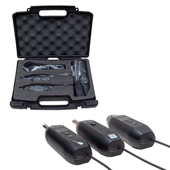 MAGICVOICE MV-19594 UHF GİTAR TİP KABLOSUZ MİKROFON ÜÇLÜ SET (MİKROFON XLRLİ) - 2