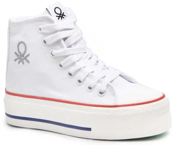 United Colors of Benetton Bnt 30939 Beyaz Bayan Ayakkabı Bayan Spor ürün görseli