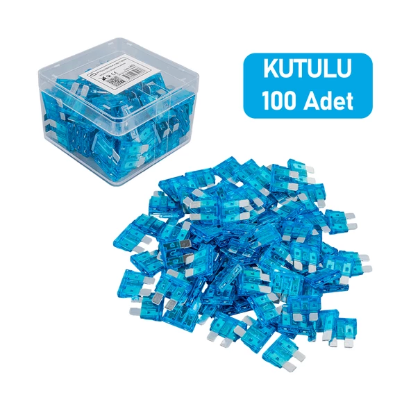 POWERMASTER 15 AMPER AŞIRI YÜK VE KISA DEVRE KORUMA BIÇAKLI OTO SİGORTASI (100LÜ PAKET) - 4