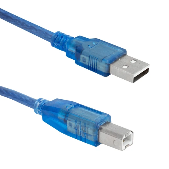 POWERMASTER 1.5 METRE 2.0V ŞEFFAF MAVİ USB YAZICI KABLOSU