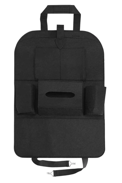 Araba Koltuk Arkası Keçe Eşya Düzenleyici Çanta Oto Organizer Araba Ceplik Peçetelik Bardaklık - 12