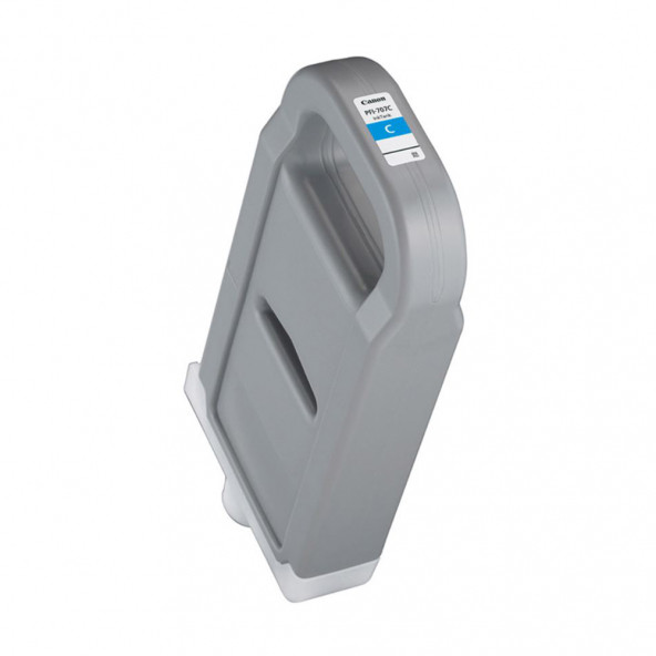 PlotterSarf Canon PFI-707 C (Cyan) Mavi Plotter Orijinal Mürekkep Kartuş 700 ml. (9822B001) - Resim 2