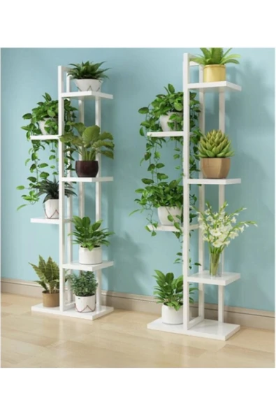 adımshops Çiçeklik 6 Bölmeli Sehpa ürün görseli