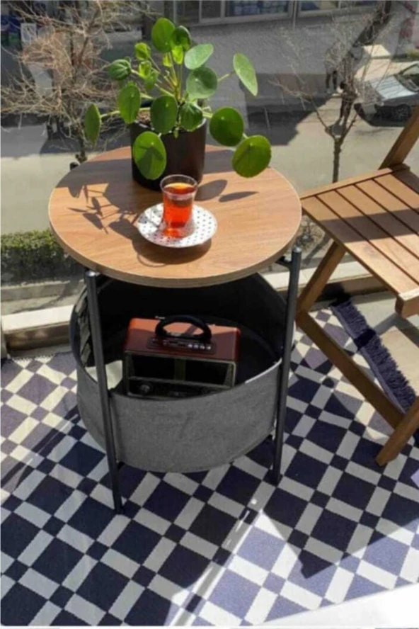 adımshops Dekoratif Ve Çok Amaçlı Yan Sehpa,orta Sehpa,çiçeklik,kitaplık - 2