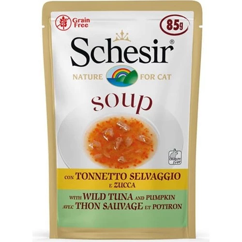 Schesir Yetişkin Kediler için Yabani Ton Balıklı  Tamamlayıcı Mama 85 gr Skt: 03/2027 ürün görseli