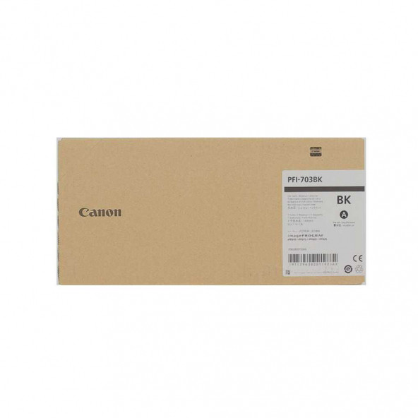 PlotterSarf Canon PFI-703 BK (Photo Black) Fotoğraf Siyah Plotter Orijinal Mürekkep Kartuş 700 ml. (2963B001) ürün görseli