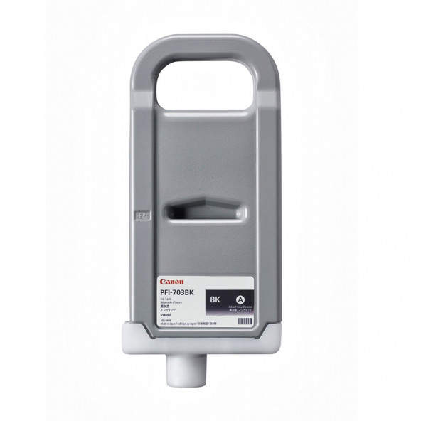 PlotterSarf Canon PFI-703 BK (Photo Black) Fotoğraf Siyah Plotter Orijinal Mürekkep Kartuş 700 ml. (2963B001) - Resim 2