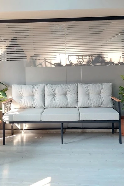 adımshops İnci 3'lü Lazer Bahçe,balkon,teras,cafe,çay Seti,oturma Grubu,lazer Koltuk Takımı 3lütekliler - 2