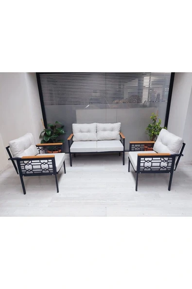 adımshops İnci Balkon-bahçe-kafe Çay Seti Koltuk Oturma Takımı-oturma Grubu - 2