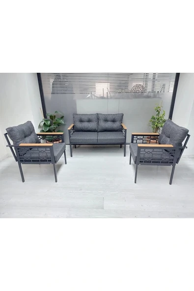 adımshops İnci Balkon-bahçe-kafe Çay Seti Koltuk Oturma Takımı-oturma Grubu - 2