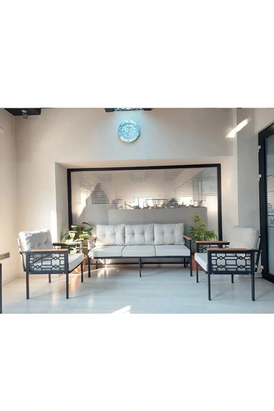 adımshops İnci Balkon-bahçe-kafe Çay Seti Koltuk Oturma Takımı-oturma Grubu Çstakımlazer - 1