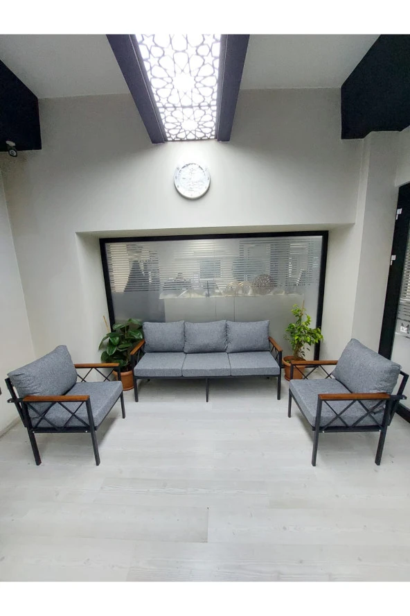 adımshops Balkon-bahçe-kafe Çay Seti Koltuk Oturma Takımı-oturma Grubu