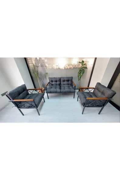 adımshops Balkon-bahçe-kafe Çay Seti Koltuk Oturma Takımı-oturma Grubu Miami - 1