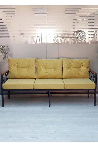 adımshops Safir 3'lü Bahçe,balkon,teras,cafe,çay Seti,oturma Grubu,koltuk Takımı,ofis Koltuk - 1