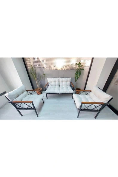 adımshops Balkon-bahçe-kafe Çay Seti Koltuk Oturma Takımı-oturma Grubu Miami ürün görseli