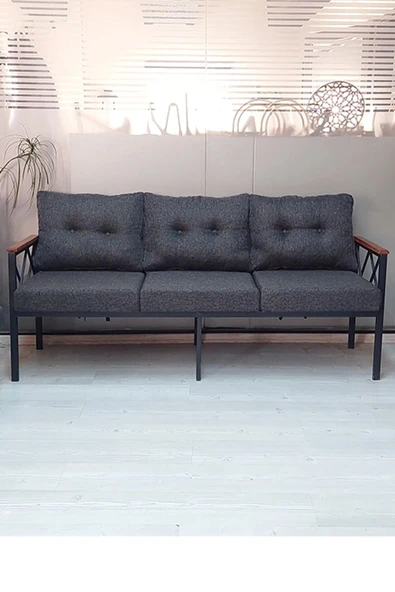 adımshops Safir 3'lü Bahçe,balkon,teras,cafe,çay Seti,oturma Grubu,koltuk Takımı - 2