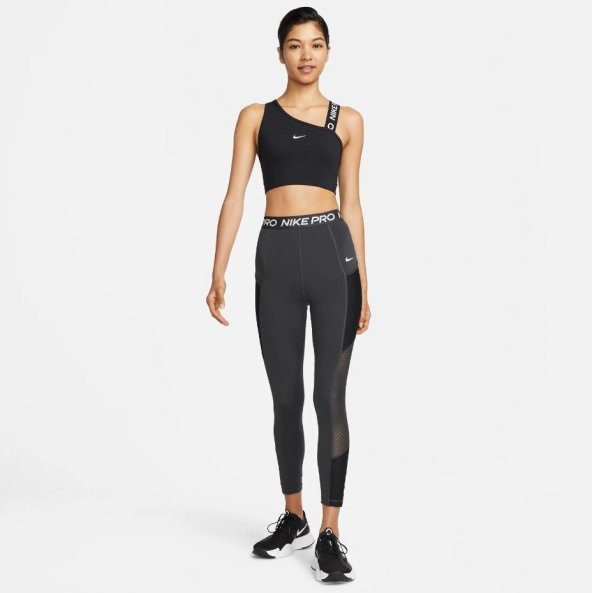 Nike Pro Dri Fit High 7/8 Tight Kadın Gri Renk Tayt - 1