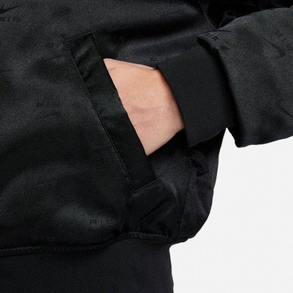 Nike Sportswear Air Bomber Jacket Kadın Siyah Renk Ceket ve Yağmurluk - 3