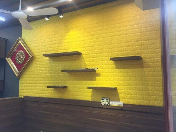 Renkli Duvarlar Kendinden Yapışkanlı 3D Duvar Kağıdı Paneli 70x77 Cm - 3
