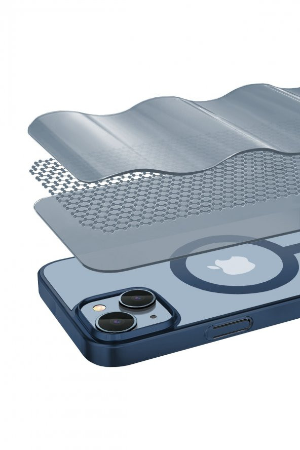 Buff Iphone 14 Plus Magsafe Slim Fit Case Dark Blue - 3