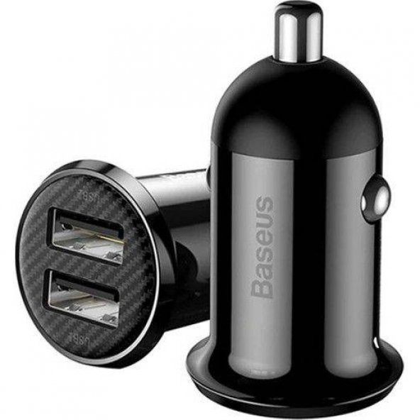 Baseus Grain Pro 2x USB Girişli Araç Çakmaklık Hızlı Şarj ADAPTÖRÜ,12V-24V Tüm Araçlara Uyum