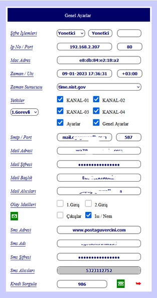 Electrosec WA-7 Akıllı Ev Otomasyon ve Isı Nem Takip Sistemi (Wi-Fi, 7 Kanal) - 6