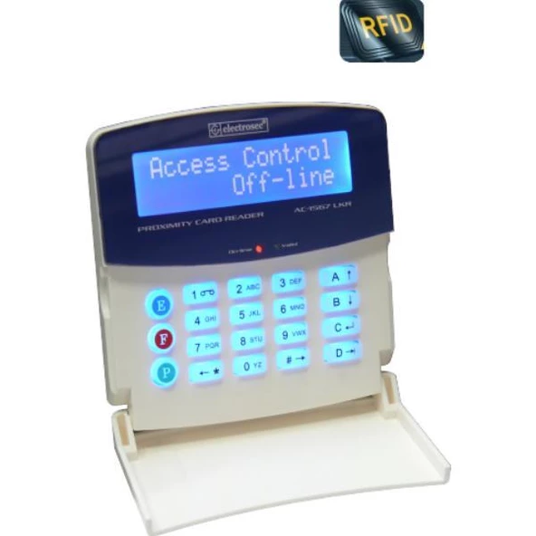 Electrosec AC-1567LKR Rfid Lcd Okuyucu Keypad