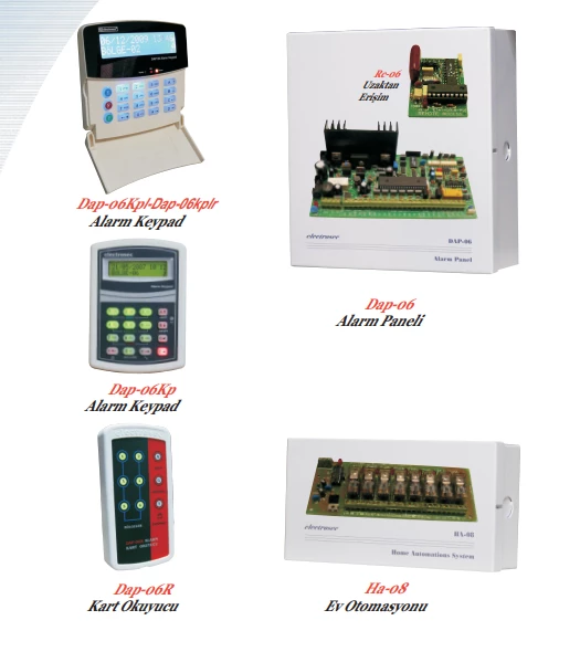 Electrosec DAP-06 Hırsız ve Yangın Alarm Paneli (6 Bölgeli) - 4