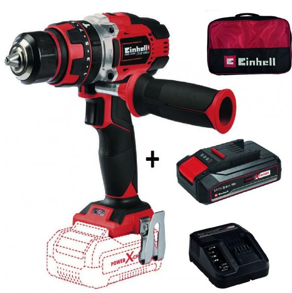 Einhell Te-Cd 18/48 Li-I Akülü Darbeli Vidalama + 2,5 Ah StarterKit + Bez Çanta