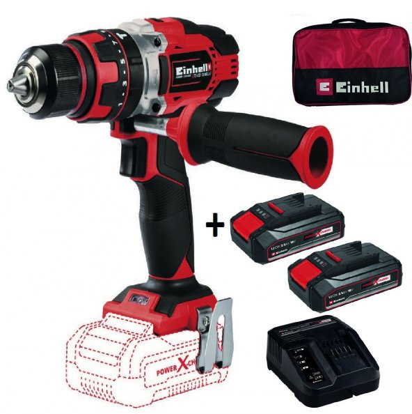 Einhell Te-Cd 18/48 Li-I Akülü Darbeli Vidalama + 2x2,5 Ah StarterKit + Bez Çanta