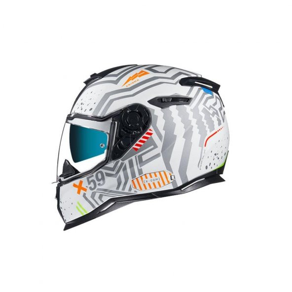 Motosiklet Kaskı Nexx Sx100R Enigma Beyaz Gri Kask Motosiklet Kaskı - 3