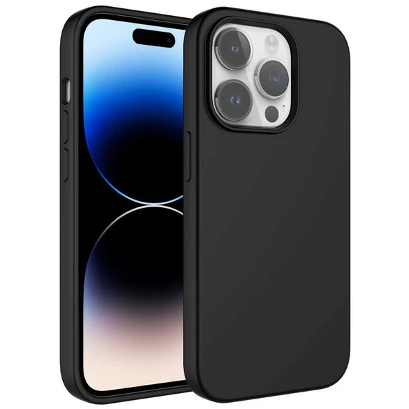 Smcase iPhone 14 Pro Max Kılıf Liquid Silinebilir Leke Tutmaz Kivi Lansman Silikon