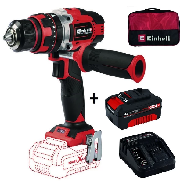 Einhell Te-Cd 18/48 Li-I Akülü Darbeli Vidalama + 4 Ah StarterKit + Bez Çanta